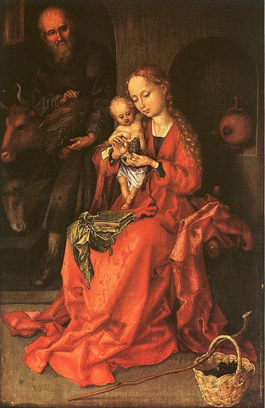 Martin Schongauer Holy Family oil painting image